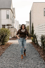 Load image into Gallery viewer, ELIETIAN - Three Quarter Sleeve Top: CHOCOLATE / One Size
