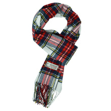 Load image into Gallery viewer, Glory Max - Unisex Soft Cashmere Feel Stewart Plaid Winter Muffler Scarf - Blue
