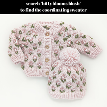 Load image into Gallery viewer, Huggalugs - Bitty Blooms Blush Beanie Hat for Baby &amp; Kids due July: Small (0-6 months)
