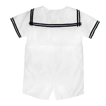Load image into Gallery viewer, Petit Ami &amp; Zubels - Nautical Sailor Bobby Suit - Navy / 24 Month
