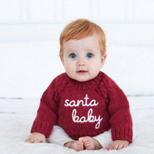 Load image into Gallery viewer, Huggalugs - Santa Baby Sweater Crimson for Baby &amp; Toddler - 12-18 months
