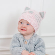 Load image into Gallery viewer, Huggalugs - Kitty Beanie Rosy for Baby &amp; Kids - S (0-6 months)
