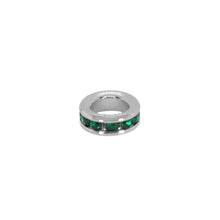 Load image into Gallery viewer, Maya J - Mini Birthstone Charms - 8mm Gold-Plated - 6 Pack (By Month) - June - White
