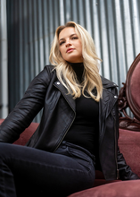 Load image into Gallery viewer, ELIETIAN - Long Sleeve Mock Neck Top: Black / One Size
