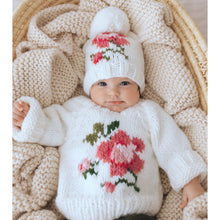 Load image into Gallery viewer, Huggalugs - Rose Crew Neck Sweater for Baby &amp; Toddler SALE - 12-18 months
