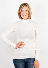 Load image into Gallery viewer, ELIETIAN - Long Sleeve Mock Neck Top: Black / One Size
