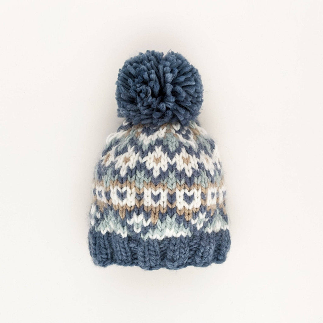 Huggalugs - Fairisle Slate Beanie Hat Baby & Kids: Medium (6-24 months)