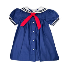 Load image into Gallery viewer, Petit Ami &amp; Zubels - Nautical Sailor Dress - Navy / 9 Month
