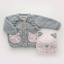 Load image into Gallery viewer, Huggalugs - Kitty Cardigan for Baby &amp; Toddler - 6-12 months
