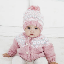 Load image into Gallery viewer, Huggalugs - Fairisle Rosy Cardigan Sweater for Baby &amp; Toddler: 6-12 months
