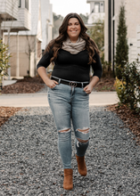 Load image into Gallery viewer, ELIETIAN - Three Quarter Sleeve Top: CHOCOLATE / One Size
