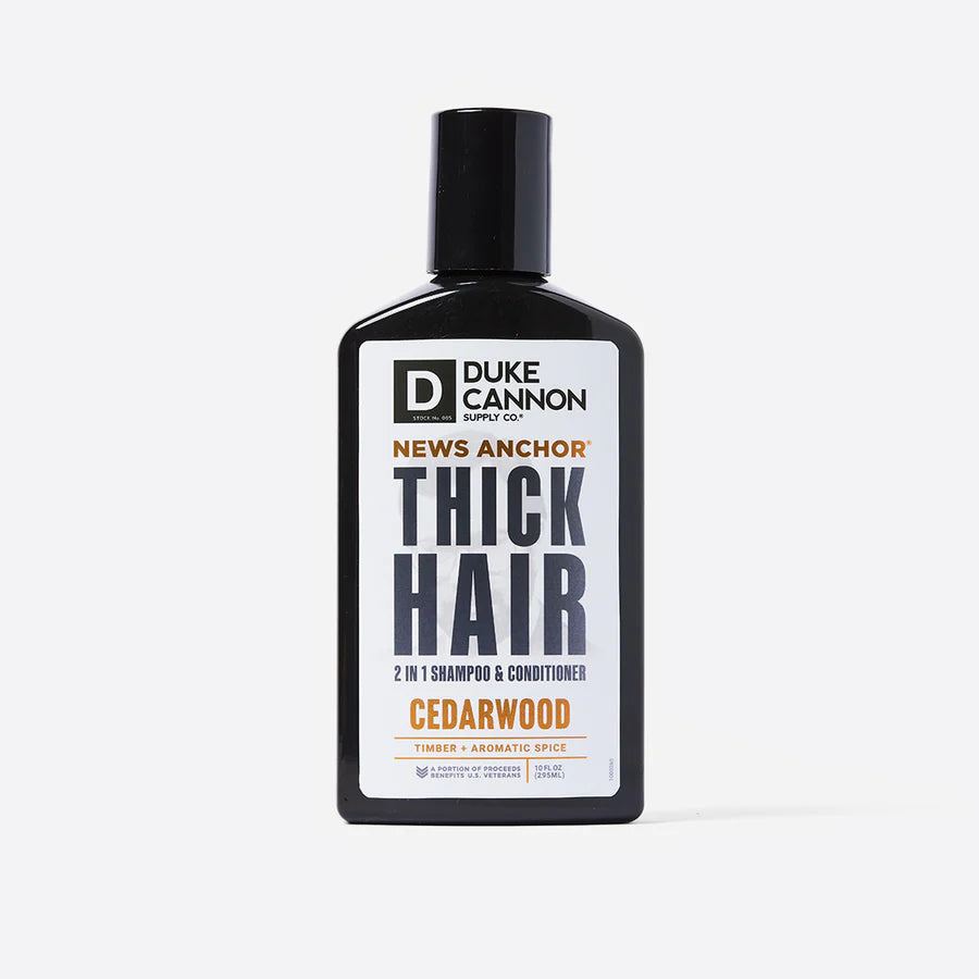 News anchor Thick Hair Cedar Wood Shampoo