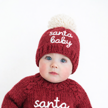 Load image into Gallery viewer, Huggalugs - Santa Baby Crimson Beanie Hat for Baby &amp; Kids - S (0-6 months)
