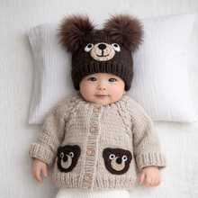 Load image into Gallery viewer, Huggalugs - Brown Bear Cardigan for Baby &amp; Toddler - 2-3T
