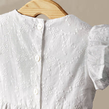 Load image into Gallery viewer, Tesa Babe - Charlotte Embroidered Cotton Summer Romper: 0-3M
