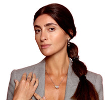 Load image into Gallery viewer, Maya J - Original &amp; Mini Birthstone Charm Necklaces - 6 Pk (By Style): White / 20&quot; / Figaro Chain
