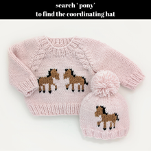 Load image into Gallery viewer, Huggalugs - Pony Sweater Blush for Baby &amp; Toddler: 12-18 months
