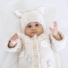 Load image into Gallery viewer, Huggalugs - Flower Bunny Beanie Natural Baby &amp; Kids: Small (0-6 months)
