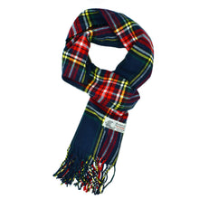 Load image into Gallery viewer, Glory Max - Unisex Soft Cashmere Feel Stewart Plaid Winter Muffler Scarf - Green
