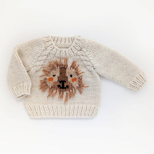 Huggalugs - Lion Sweater for Baby & Toddler due July: 0-6 months