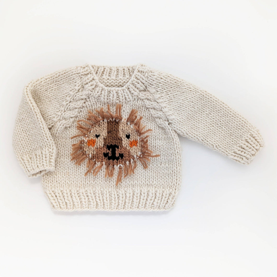 Huggalugs - Lion Sweater for Baby & Toddler due July: 0-6 months