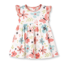 Load image into Gallery viewer, Tesa Babe - Fluttering Blossoms Baby Girl Cotton Dress: 6-12M
