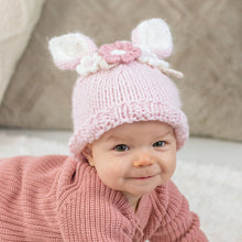 Load image into Gallery viewer, Huggalugs - Flower Bunny Beanie Blush Flower Beanie Multi Baby &amp; Kids: Medium (6-24 months)
