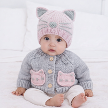 Load image into Gallery viewer, Huggalugs - Kitty Beanie Rosy for Baby &amp; Kids - S (0-6 months)
