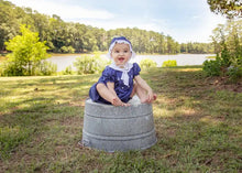 Load image into Gallery viewer, Petit Ami &amp; Zubels - Classic Nautical Dress - Navy / 12 Month
