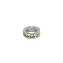 Load image into Gallery viewer, Maya J - Mini Birthstone Charms - 8mm Gold-Plated - 6 Pack (By Month) - May - White

