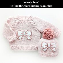Load image into Gallery viewer, Huggalugs - Bow Sweater for Baby &amp; Toddler Girls - 0-6 months

