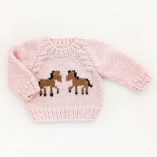 Load image into Gallery viewer, Huggalugs - Pony Sweater Blush for Baby &amp; Toddler: 0-6 months
