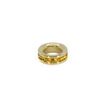 Load image into Gallery viewer, Maya J - Mini Birthstone Charms - 8mm Gold-Plated - 6 Pack (By Month) - June - Yellow
