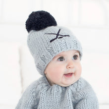 Load image into Gallery viewer, Huggalugs - Hockey Beanie Hat Ice Grey Baby &amp; Kids due July: S (0-6 months)
