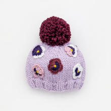 Load image into Gallery viewer, Huggalugs - Pansy Lilac Beanie Hat for Baby &amp; Kids - M (6-24 months)
