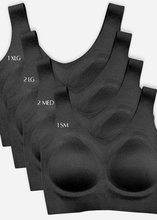 Load image into Gallery viewer, ELIETIAN - Seamless Cloud Comfort Bra: Black / Large (36-40 C-DD)

