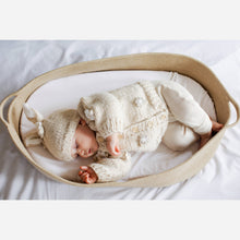 Load image into Gallery viewer, Huggalugs - Flower Cardigan Sweater Natural Baby &amp; Toddler due July: 6-12 months
