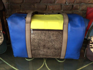 Morgan Travel Bag ~ Print Various Colors Leather