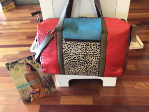 Morgan Travel Bag ~ Print Various Colors Leather