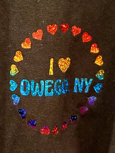 I Love Owego, New York Long Sleeve Tee Shirt