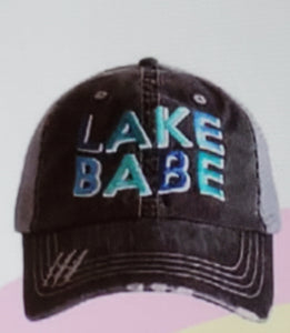 Lake Babe Gray Hat - Teal